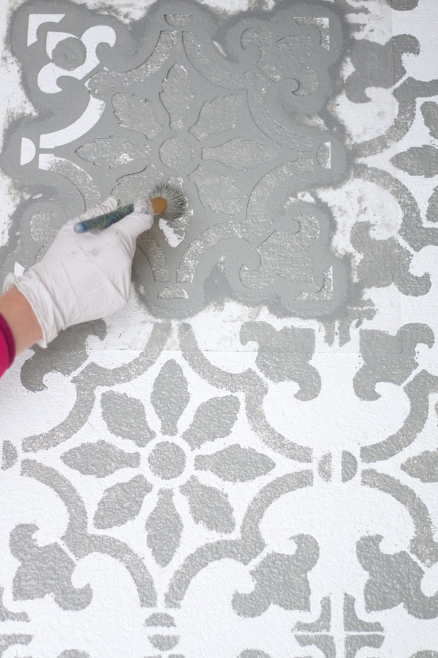 DIY Stenciled Patio