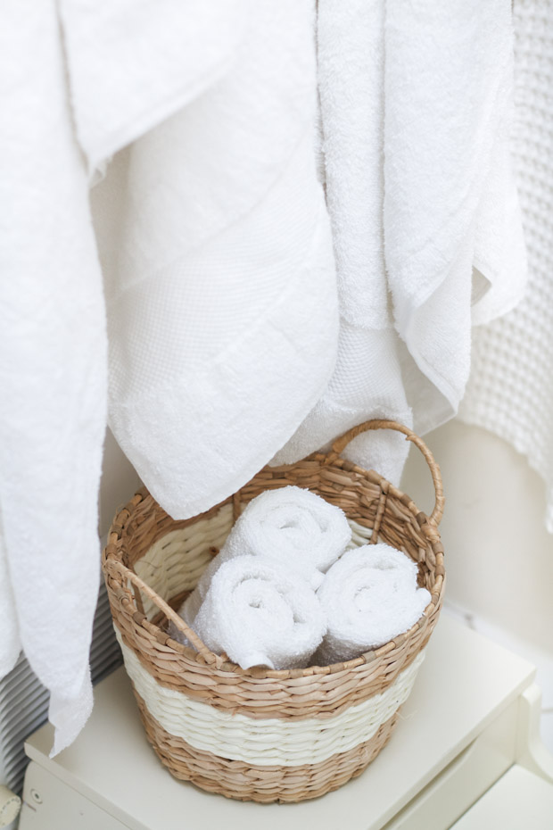 Storing towels in baskets hotsell