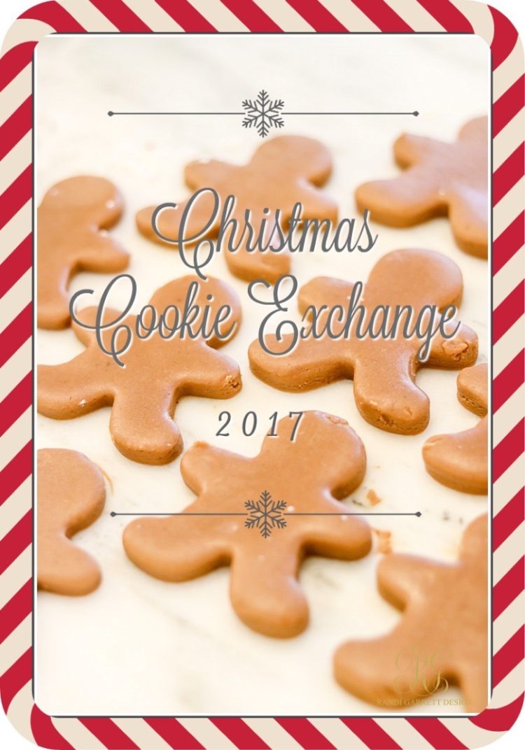 Christmas cookie exchange 2017 poster.