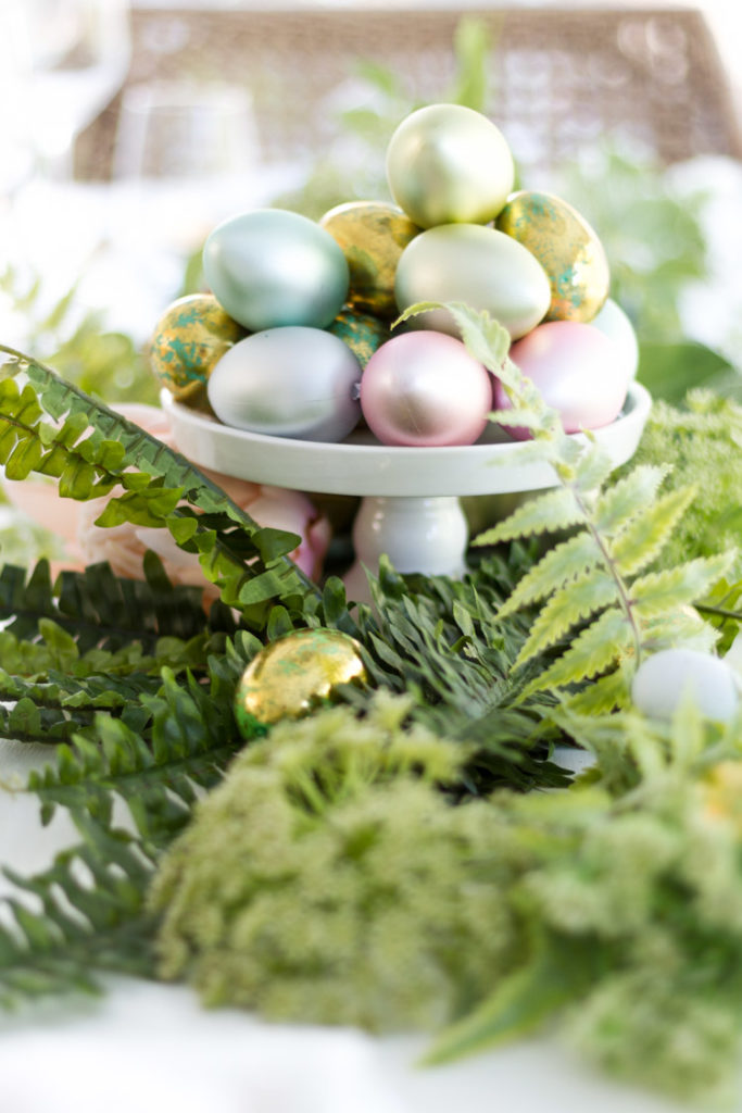Styled + Set Entertaining for Easter with Ferns and Pastels - zevy joy