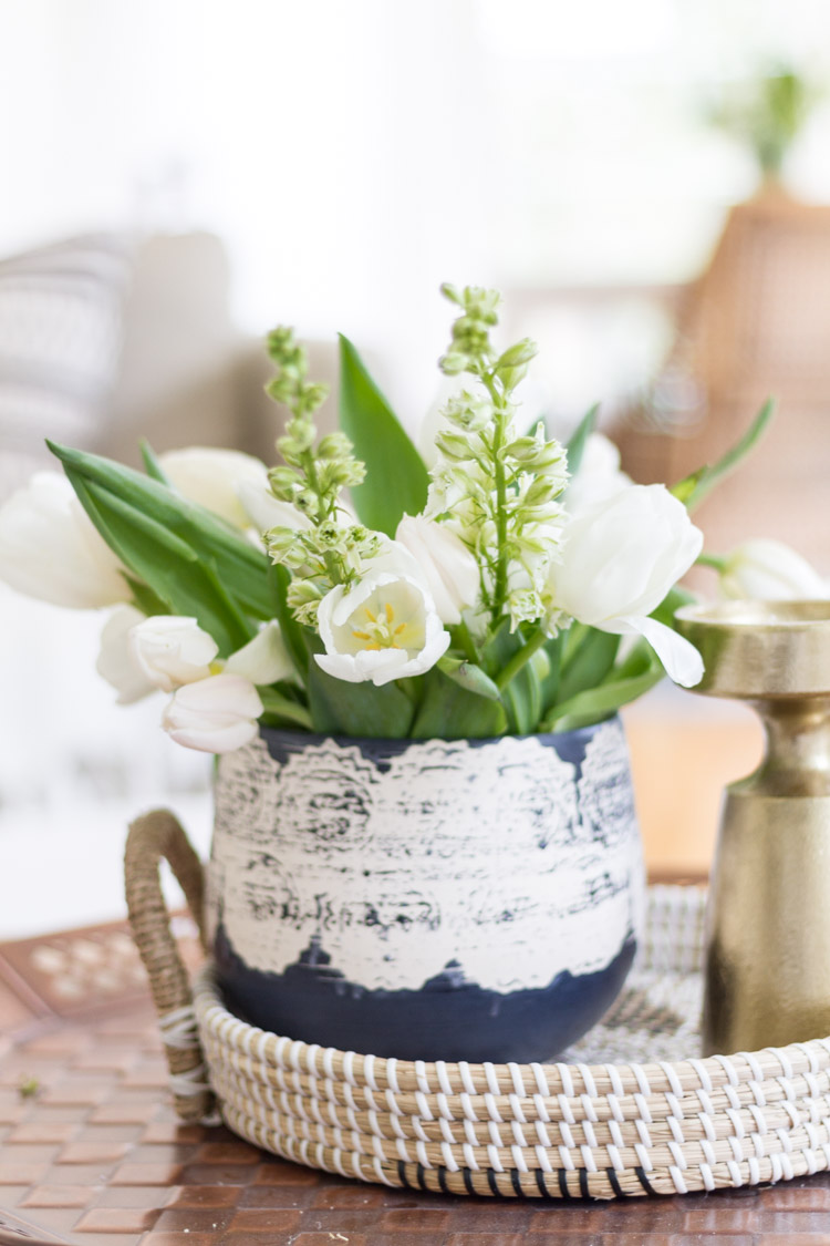 Spring in the Sunroom with Soft Blues - Seasonal Simplicity Home Tour