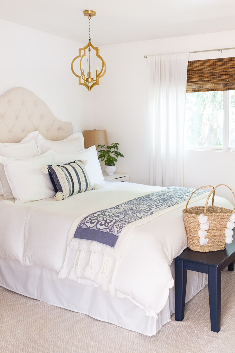 Summer Colors - Blue Accents In Our Bedroom