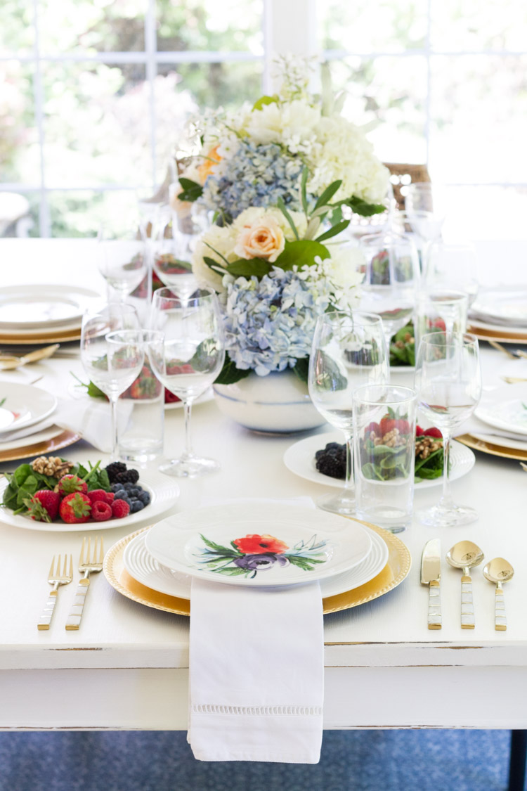 How To use color with Your neutral table decor including accent plates and vases