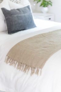 Linen in the Bedroom for Summer