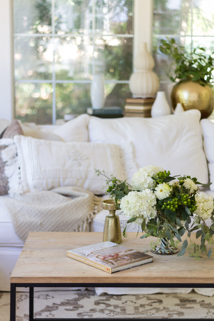 Coffee table styling and a good book