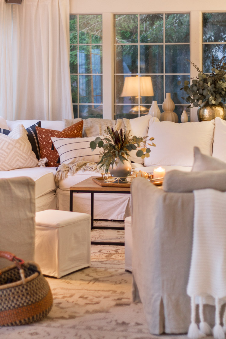 Fall Family Room - Seasons of Home Holiday Decor Series