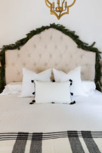 A Simply Decorated Christmas Bedroom