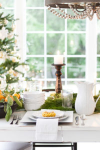 Classic Christmas Table Set for Brunch _