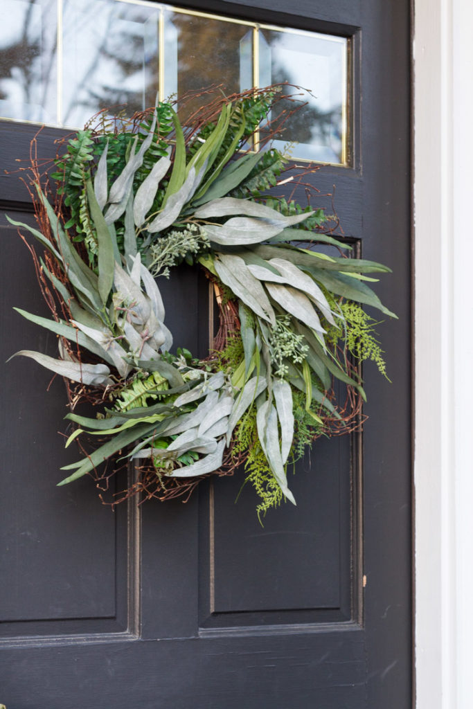 DIY Fern and Eucalyptus Wreath 2