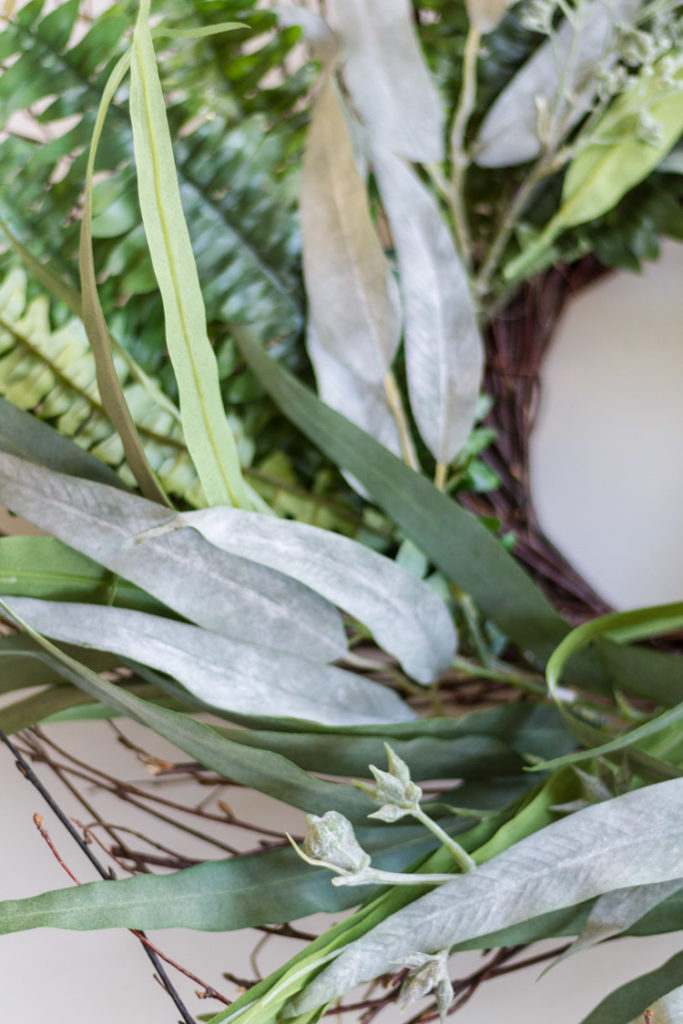 DIY Fern and Eucalyptus Wreath 2