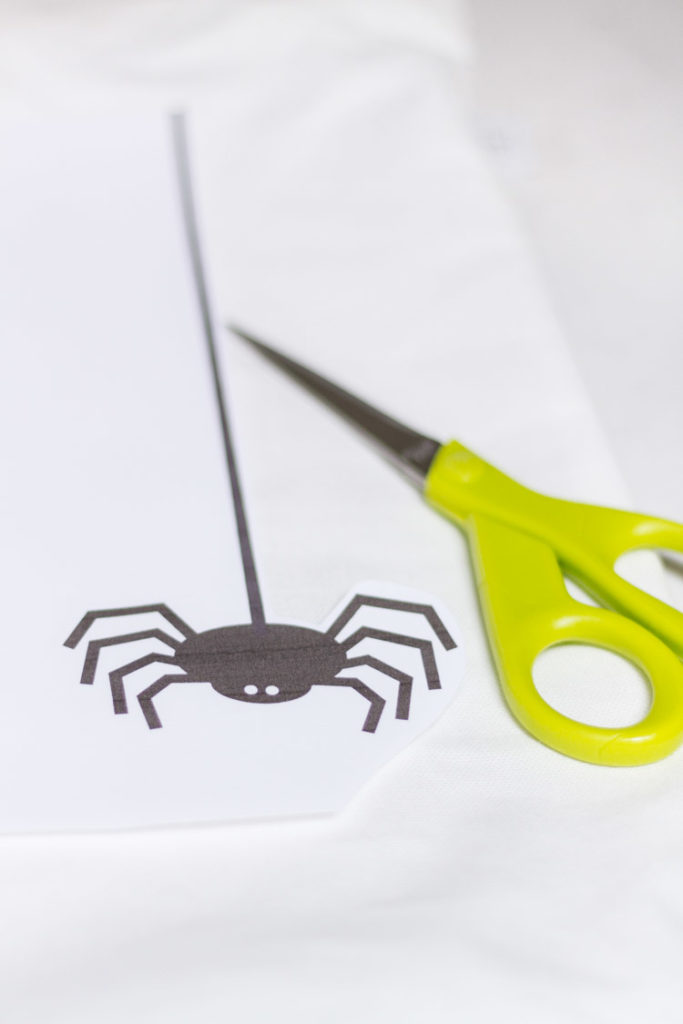 Dangling Spider Pillow Printable