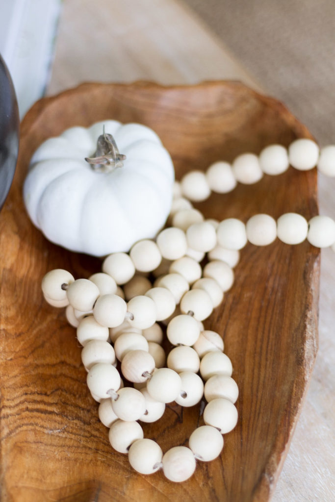 Neutral Touches of Fall in the Family Room