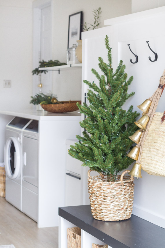 The Laundry Room Decorated For Christmas And A New Washer-Dryer