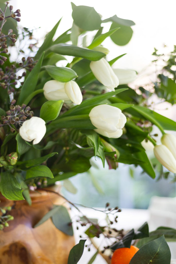 Simple Spring Tulip Floral Arrangement 