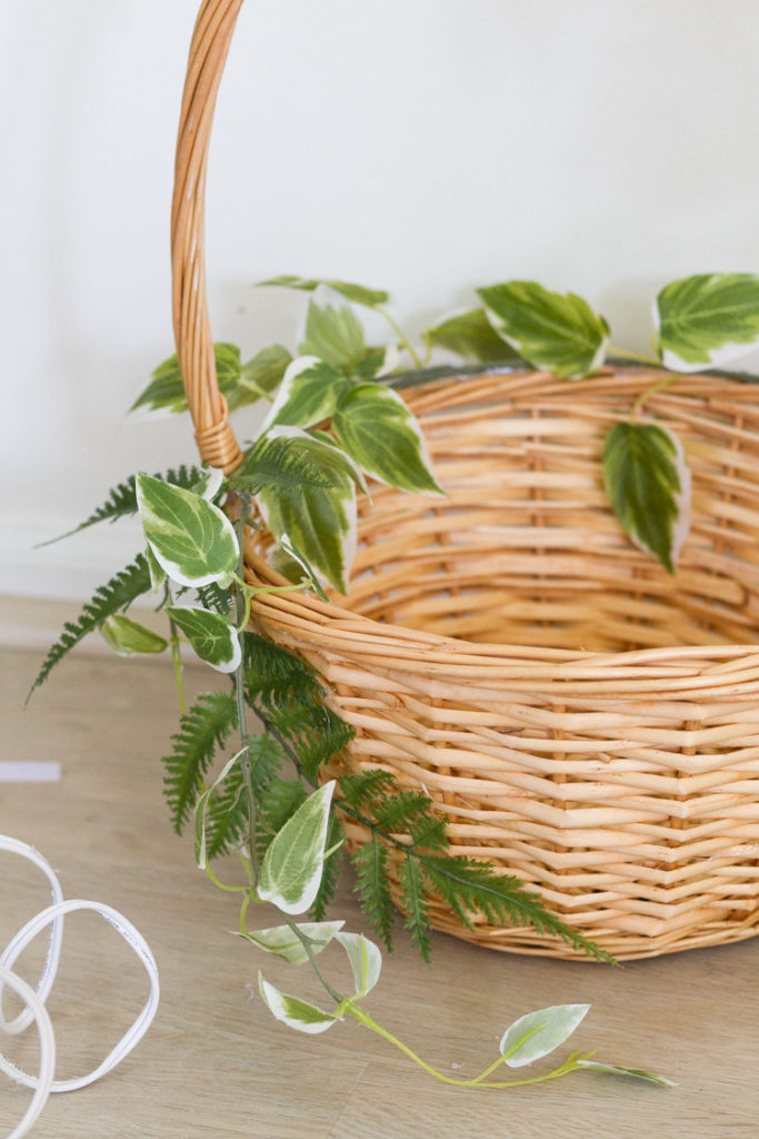 DIY Floral Easter Basket 