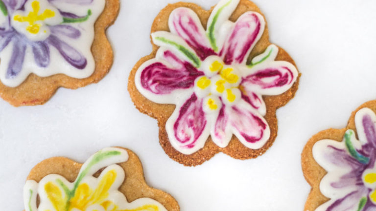 Gluten/Dairy Free Floral Easter Sugar Cookies