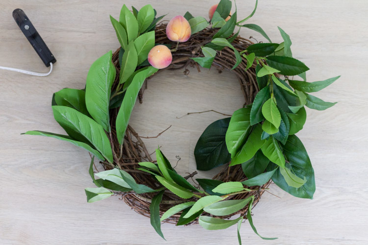 Spring DIY - Faux Fruit Wreath 6