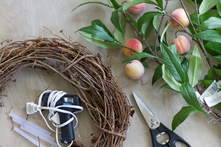 Spring DIY - Faux Fruit Wreath 6