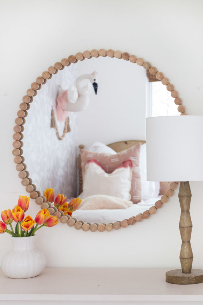 DIY Wooden Ball Mirror