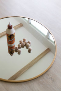 DIY Wooden Ball Mirror