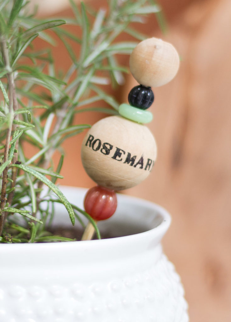 DIY Beaded Garden Markers