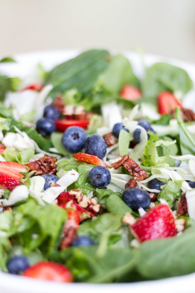 Easy Spinach and Fruit Summer Salad