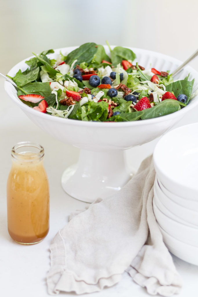 Easy Spinach and Fruit Summer Salad