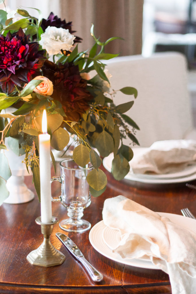 Moody Fall Floral Centerpiece 