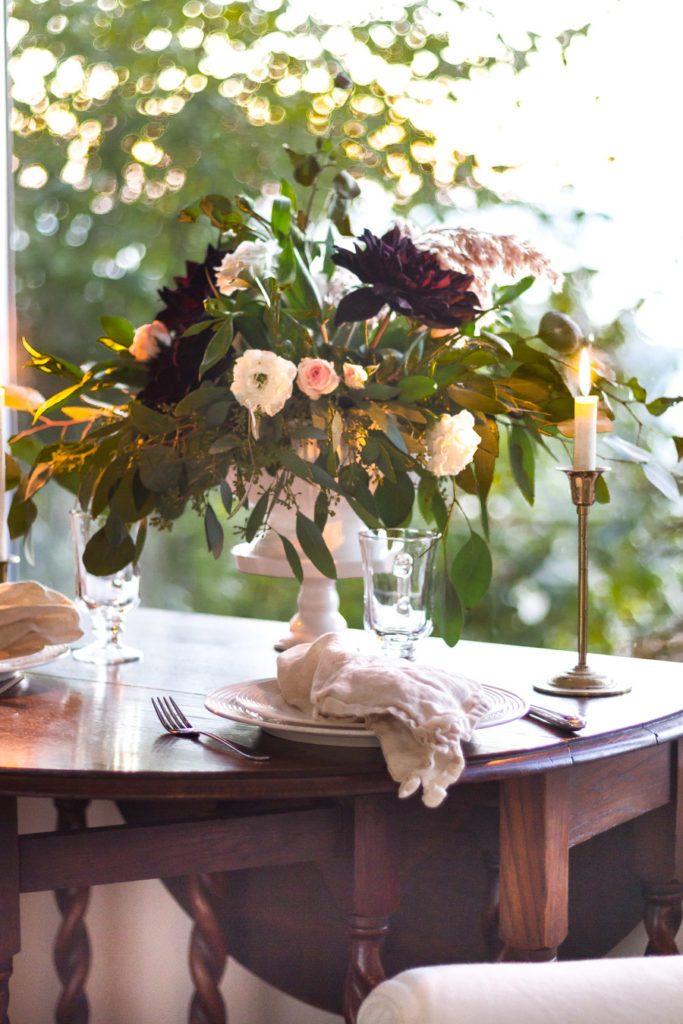 Moody Fall Floral Centerpiece 