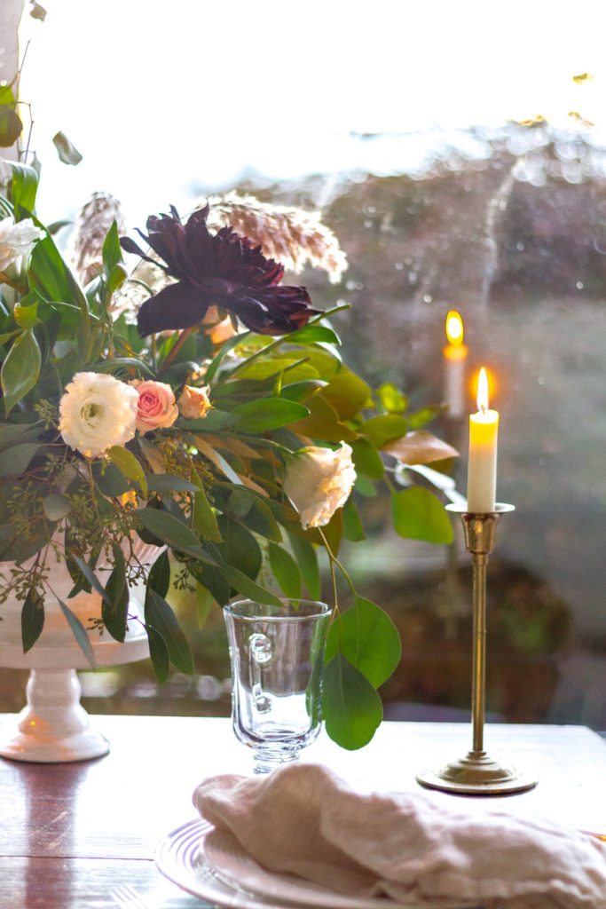 Moody Fall Floral Centerpiece 