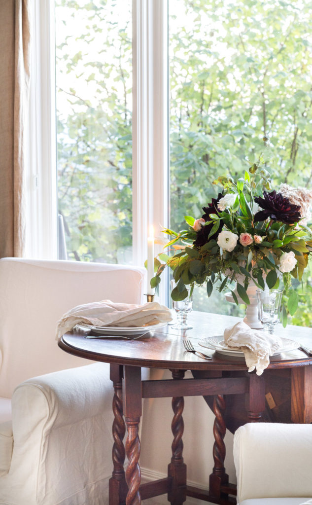 Moody Fall Floral Centerpiece 