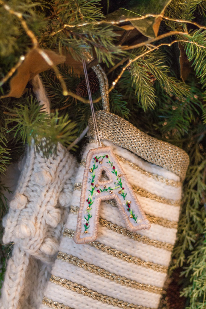 DIY Anthropologie Inspired Felt Letter Ornament