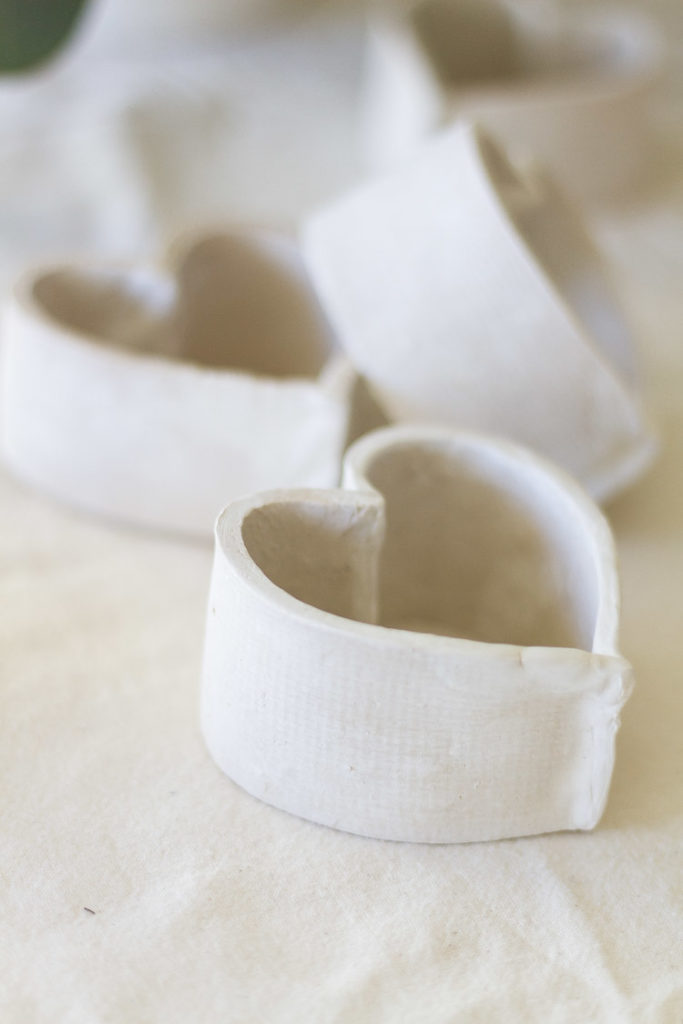 Valentine's Day DIY- Clay Heart Napkin Holders 1