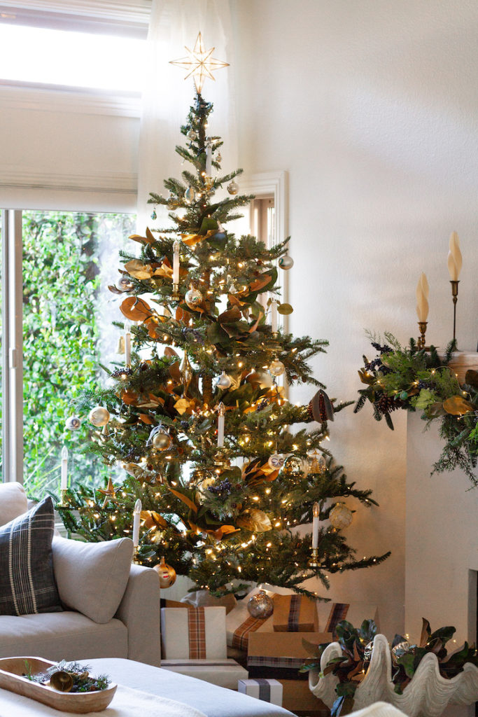 Our Gold Trimmed Christmas Tree