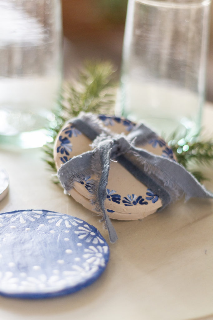 A Christmas DIY Gift - Clay Coasters