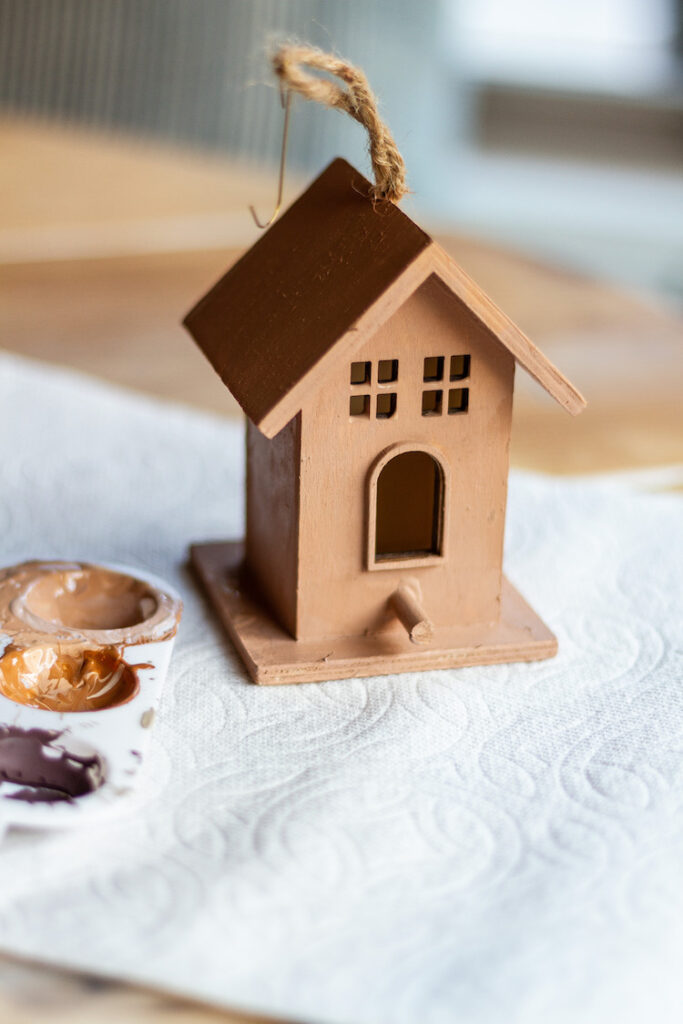 Gingerbread Birdhouse DIY Ornament